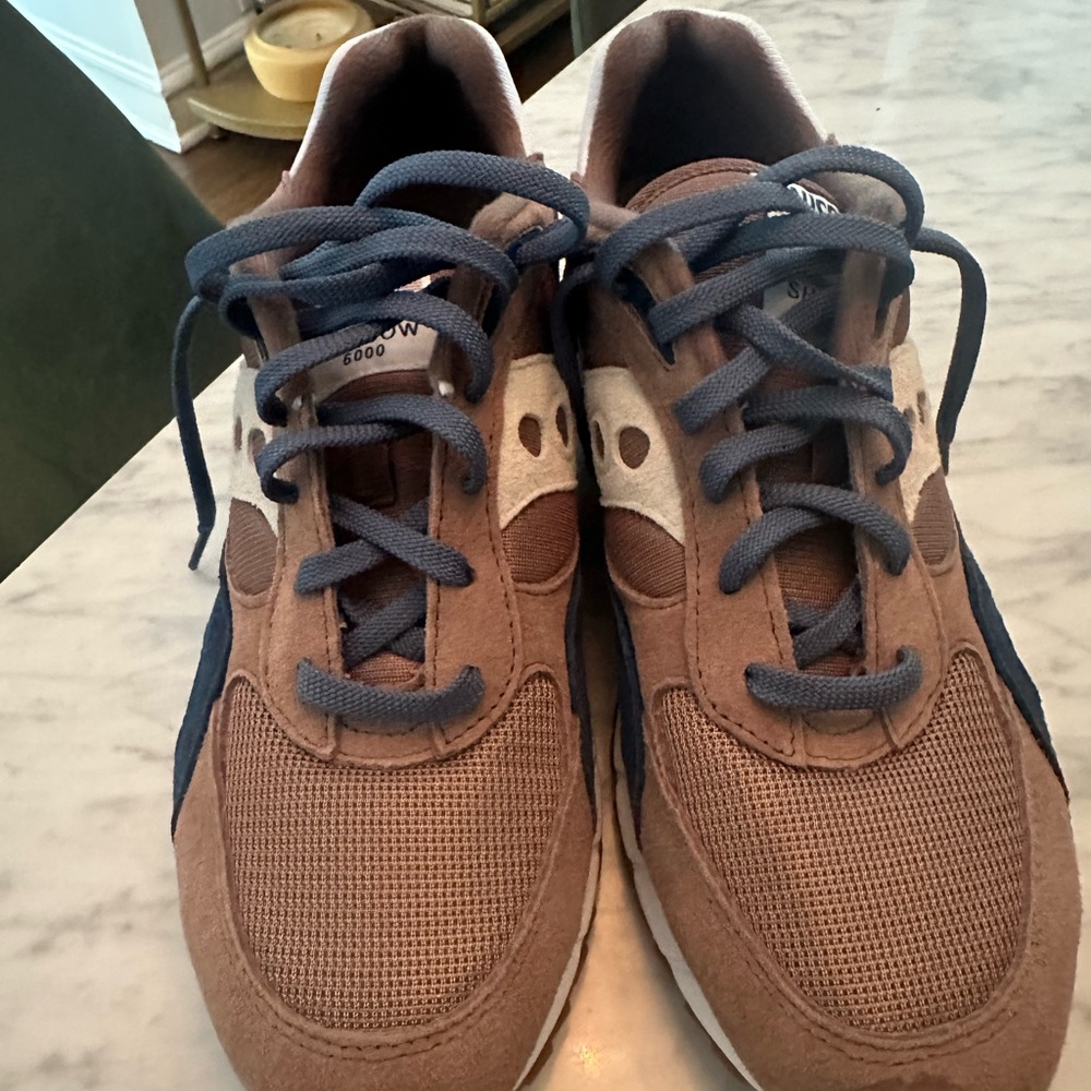 Saucony Shadow 6000 Men's Brown and Navy Sneakers